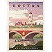 MyPuzzle.com MyPuzzle Boston Anderson Memorial Bridge Vintage Poster Premium 1000 Piece Jigsaw Puzzle for Adults - Image 2