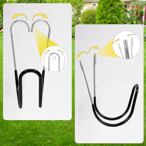 Yoniccal Garden Hose Holder Water Hose Hanger Wall Mounted,304Stainless Steel Solid Hose Hook Holds Up to 50Ft Garden Hose, Expandable Hose, Water Hose(Black Paint 1pcs) - Image 4