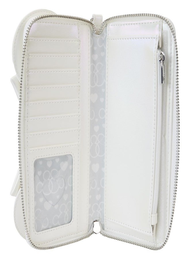 Loungefly Disney Minnie Mouse Iridescent Wedding Wristlet Wallet - Image 4