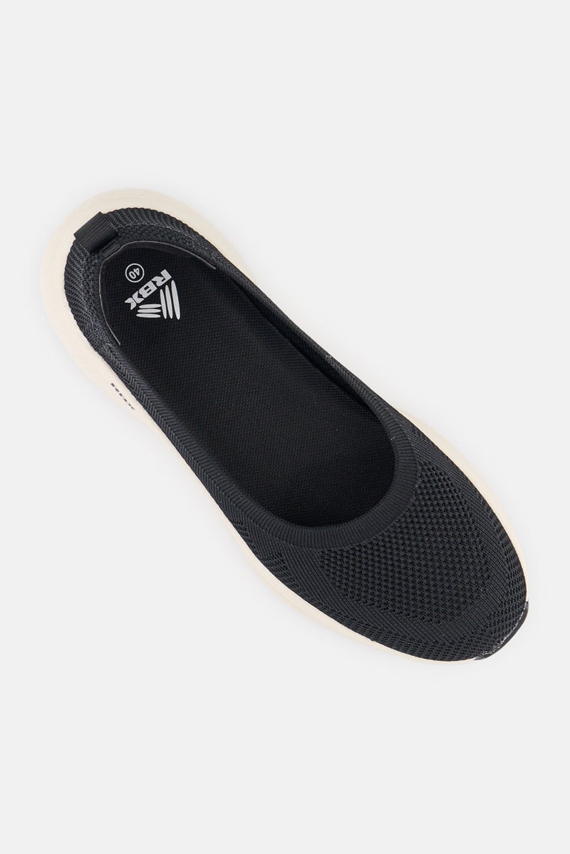 RBX Women Slip On Walking Shoes, Black  - Image 4