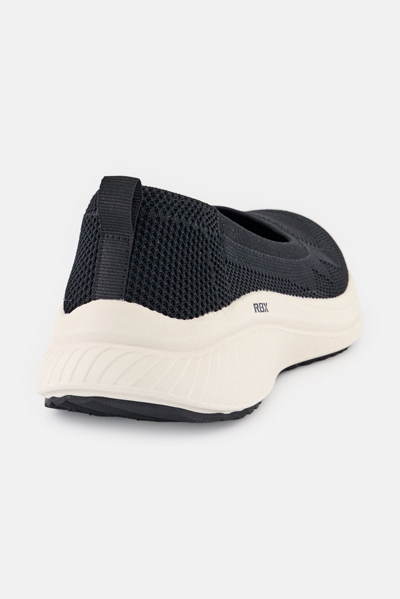 RBX Women Slip On Walking Shoes, Black  - Image 3