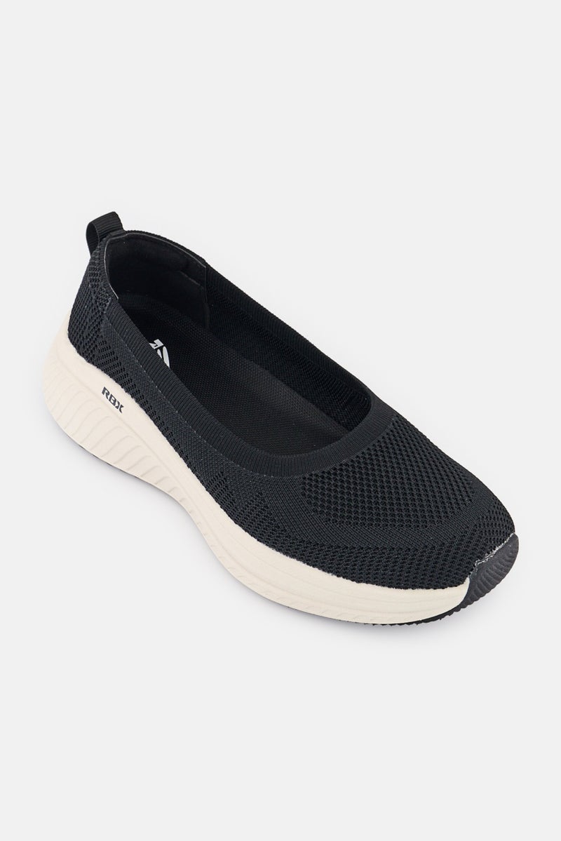 RBX Women Slip On Walking Shoes, Black  - Image 1