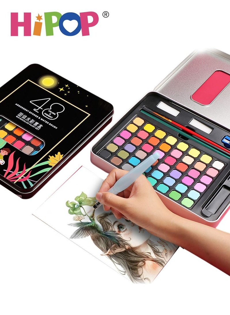 Kids Art Painting Set with Iron Box,Contains 48 Color Blocks,Children's Watercolor Coloring Set - pzsku/ZCC94592FCFCFA578CD6BZ/45/_/1688729278/353e5aa9-df29-4460-8f70-5aa86064dda2