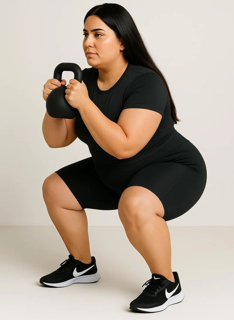 Moveletix High Waisted Women's Active Shorts with Pocket and Airpod slot - Plus Size