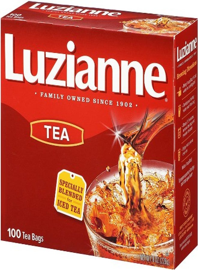 Luzianne أكياس شاي لوزيان المثلج، غير محلى، 400 كيس شاي (4 علب، كل علبة تحتوي على 100 كيس)، مزيج خاص للشاي المثلج، مشروب صيفي منعش وشفاف مثالي للنزهات المنزلية - Image 5
