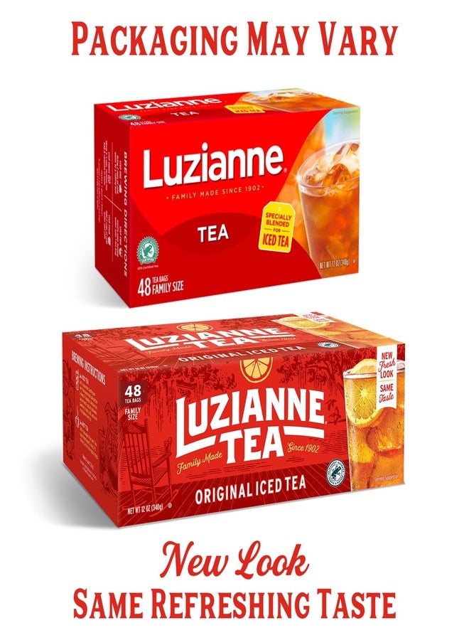 Luzianne أكياس شاي لوزيان المثلج، غير محلى، 400 كيس شاي (4 علب، كل علبة تحتوي على 100 كيس)، مزيج خاص للشاي المثلج، مشروب صيفي منعش وشفاف مثالي للنزهات المنزلية - Image 4