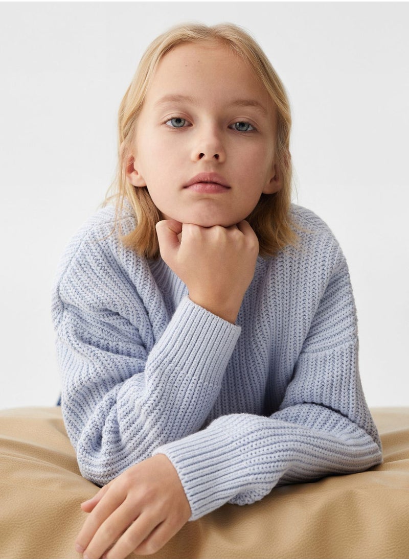 MANGO - Kids Essential Sweater - Image 1