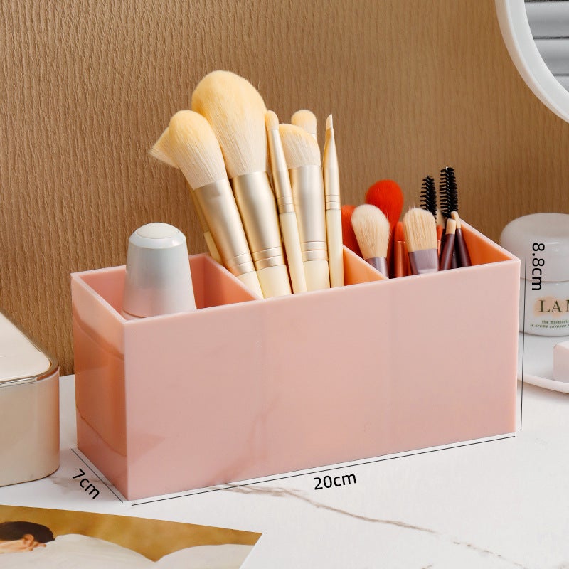 Makeup Brush Storage Box Dustproof Desktop Acrylic Lipstick Lip Glaze Finishing Storage Rack Advanced Dressing Table Brush Tube - Image 1