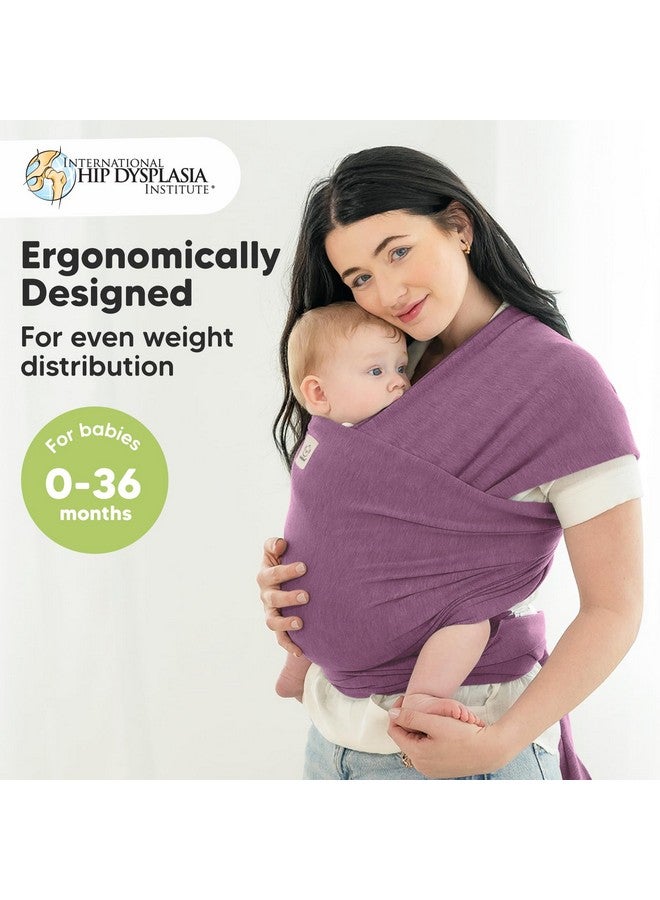 كيابيبيز حاملة أطفال KeaBabies - حاملة أطفال أصلية متعددة الاستخدامات، مناسبة للأطفال حديثي الولادة وحتى الأطفال الصغار، سهلة الارتداء، مزودة بشريط لاصق، خفيفة الوزن، قابلة للتهوية (لون بنفسجي غامق) - Image 1