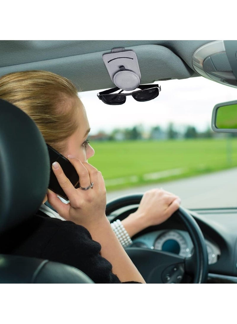 حامل نظارات شمسية من  لقناع السيارة، مشبك حامل النظارات الشمسية لتخزين قناع بطاقة النظارات، لقناع السيارة - Image 3