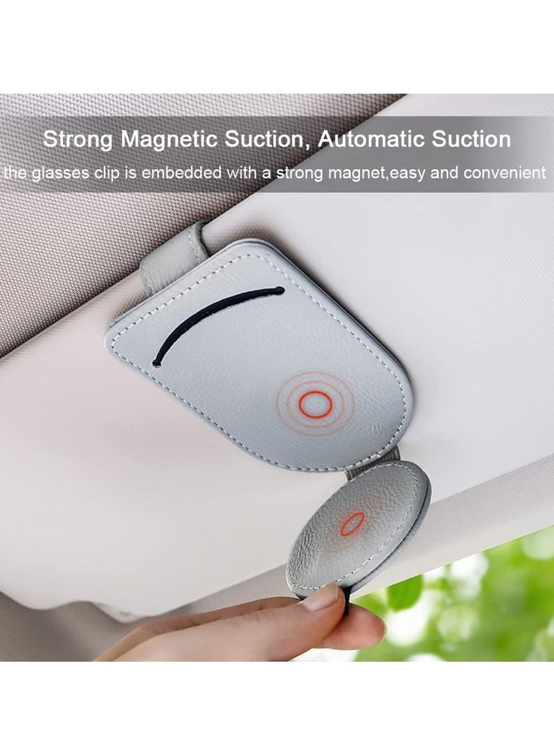 حامل نظارات شمسية من  لقناع السيارة، مشبك حامل النظارات الشمسية لتخزين قناع بطاقة النظارات، لقناع السيارة - Image 5