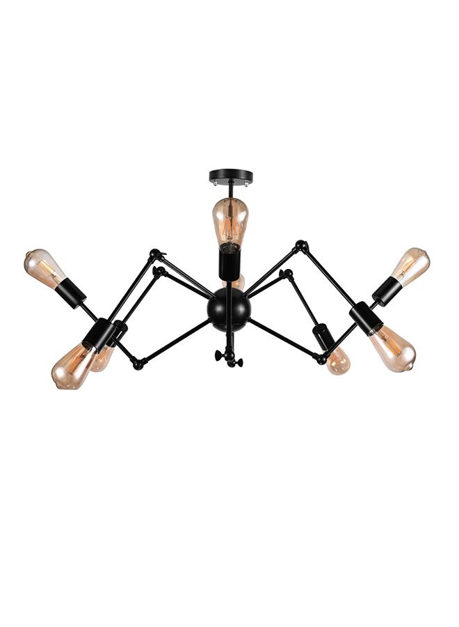 El Rawda Lighting Spider Ceiling Lamp | modern decorative LED E27 pendant light ceiling lamp hanging | suitable for any room | Color: Black | Size: 60x70 cm - Image 1
