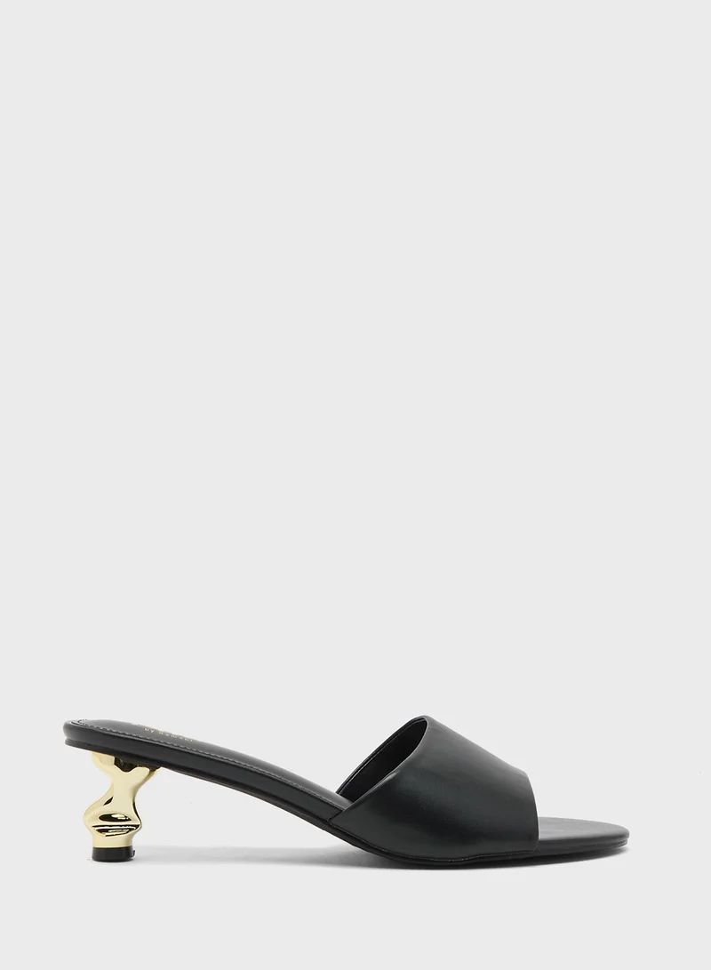 ايلا Ladies Mule With Gold Heel