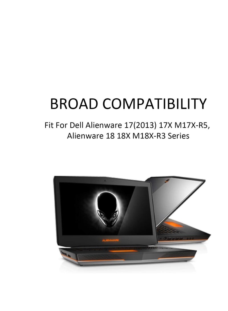 Terabyte 2F8K3 M18X Laptop Battery for Dell Alienware 17 R1 17X M17X-R5 18 R1 18X M18X-R3 Alienware 17 P18E P18E001 18 P19E P19E001 Series 02F8K3 KJ2PX 0KJ2PX G33TT 0G33TT 0J33TT 0NU209 451-BBCB 14.8V 86Wh - Image 3