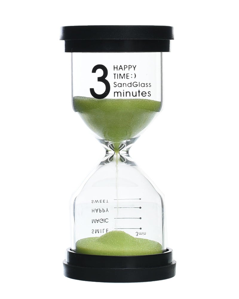 SEA-13 Hourglass Timer 3 Minutes High Quality Durable Design Perfect for Classroom Kitchen Games Study Sessions and Creative Time Management Applications