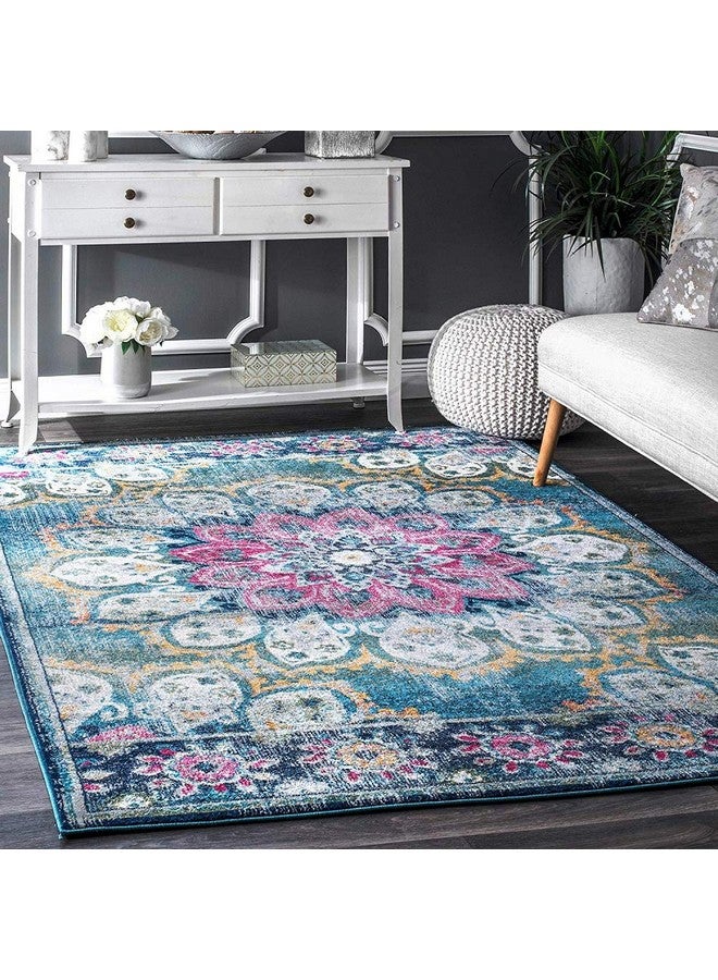 Status Contract Rugs for Living Room |(3x5ft) Printed Carpet for Living Room Decor|Anti Skid Backing Home Essentials| Boho Rugs for Living Room (Vintage 415), Polyester, Multicolor, Rectangular - Image 1
