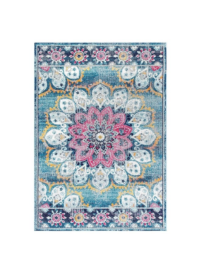 Status Contract Rugs for Living Room |(3x5ft) Printed Carpet for Living Room Decor|Anti Skid Backing Home Essentials| Boho Rugs for Living Room (Vintage 415), Polyester, Multicolor, Rectangular - Image 4
