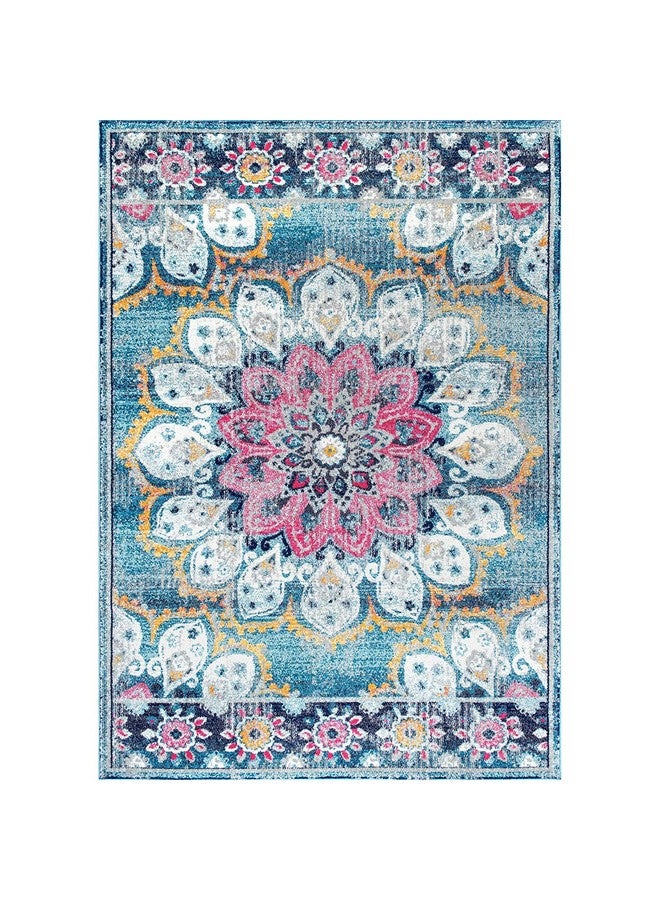 Status Contract Rugs for Living Room |(3x5ft) Printed Carpet for Living Room Decor|Anti Skid Backing Home Essentials| Boho Rugs for Living Room (Vintage 415), Polyester, Multicolor, Rectangular - Image 5