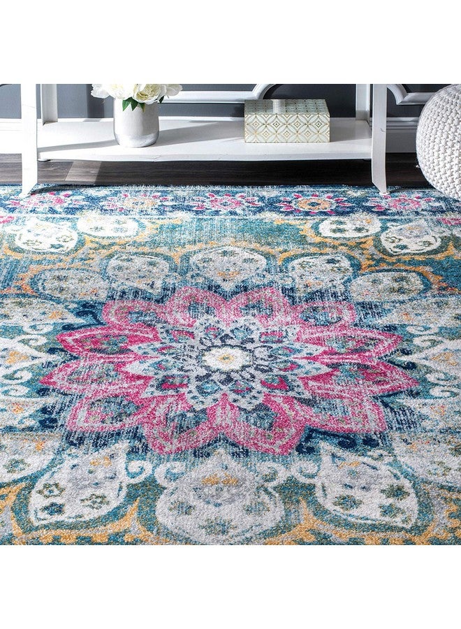 Status Contract Rugs for Living Room |(3x5ft) Printed Carpet for Living Room Decor|Anti Skid Backing Home Essentials| Boho Rugs for Living Room (Vintage 415), Polyester, Multicolor, Rectangular - Image 3