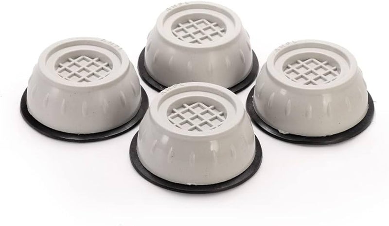 Fulkiza Plastic Washer Dryer Anti Vibration Pads with Suction Cup Feet Fridge Washing Machine Leveling Feet Anti Walk Pads Shock Absorber Furniture Lifting Base4 Pcs - Image 4