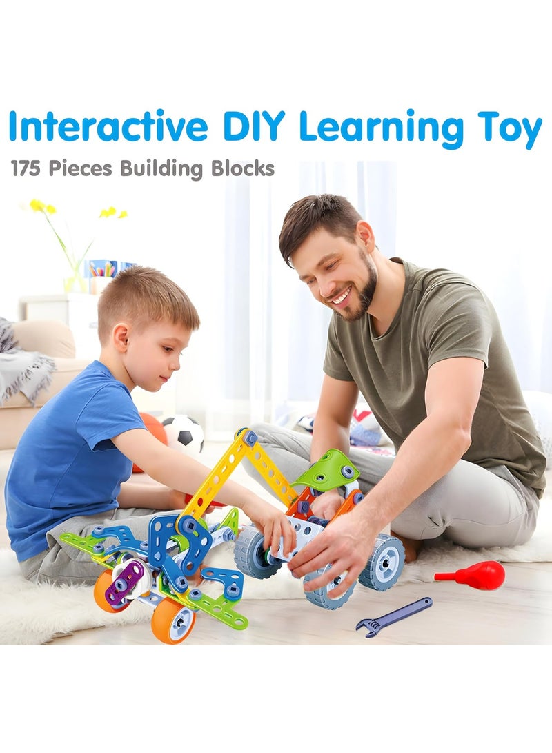 كيلا 175 قطعة من ألعاب STEM للأولاد من سن 4 إلى 8 سنوات مجموعات ألعاب البناء للأطفال من سن 4 إلى 8 سنوات 4-6 5-7 6-8 أفضل هدية عيد ميلاد هدايا للأولاد من سن 6 سنوات ألعاب تعليمية إبداعية - Image 2