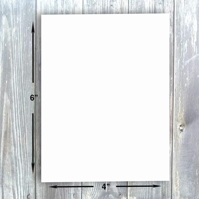 Hamilco White Cardstock Thick Paper - Blank Index Flash Note & Post Cards - Greeting Invitations Stationary 4 X 6 Heavy Weight 100 lb Card Stock for Printer (100 Pack) - Image 3