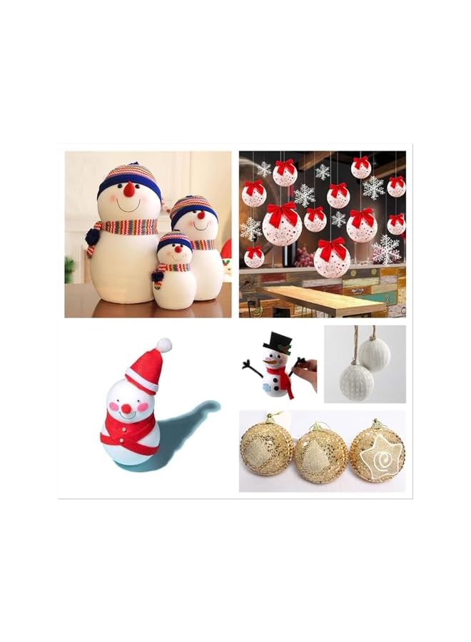 The Bros 40PCS-Craft Foam Balls 3 Inches in Diameter, Foam Ball for DIY Arts and Crafts, Ornaments, Smooth Polystyrene Foam Balls for Decoration Household School Projects, White - Image 5