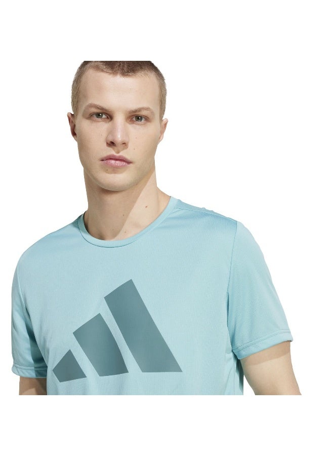 Adidas Adidas Run It Tee Turquoise T-Shirt (Short Sleeve) T-Shirts For Men - Image 5
