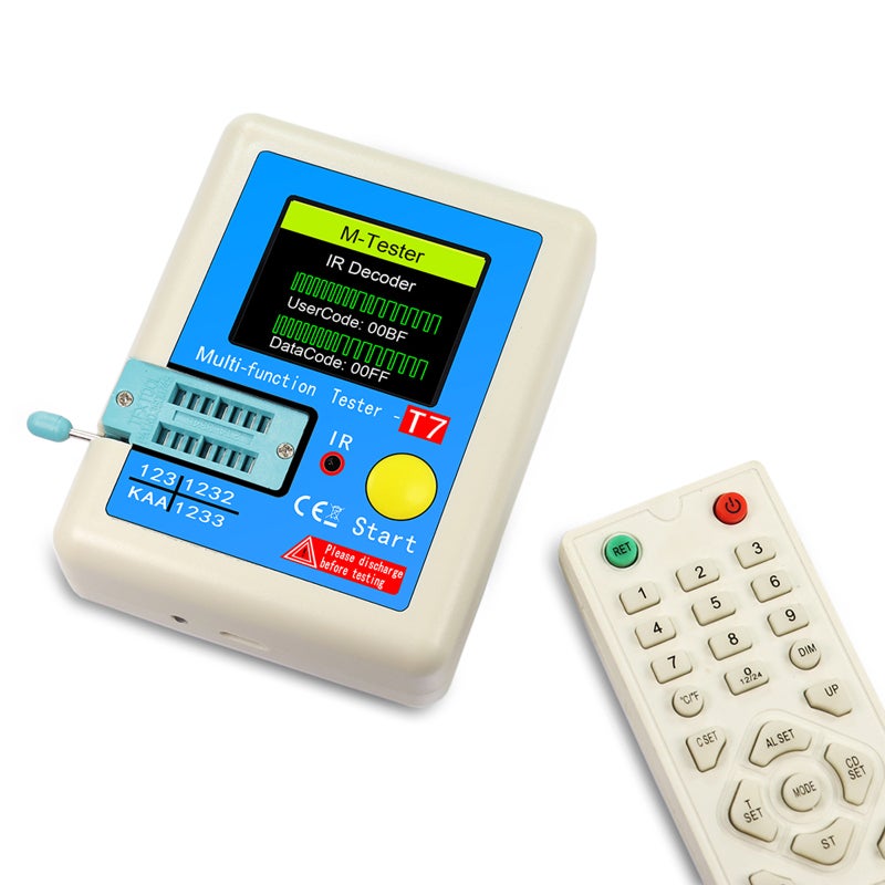 Transistor Tester Blue: Auto-Calibration, IR Remote Decoding - Multi-Component Detector for Electronic Component Testing & Hobbyists - Image 5
