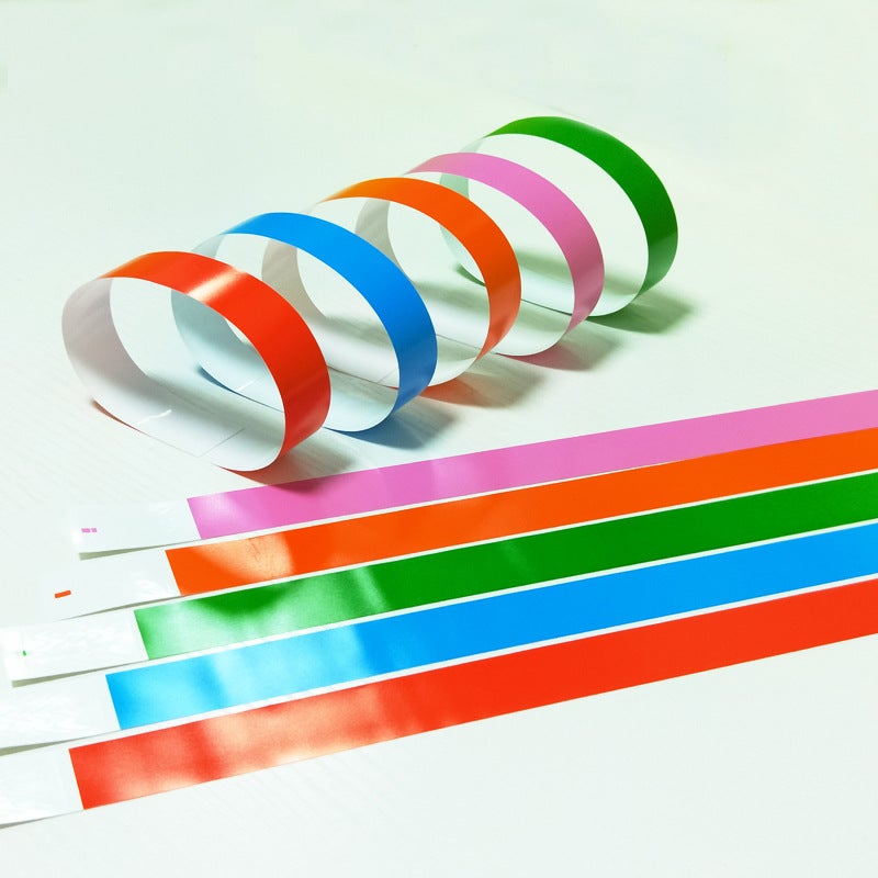Waterproof And Tear-Resistant Synthetic Paper Wristbands For Amusement Parks, Suitable For Printing Serial Numbers And Qr Codes, Pet Wristbands - Image 3