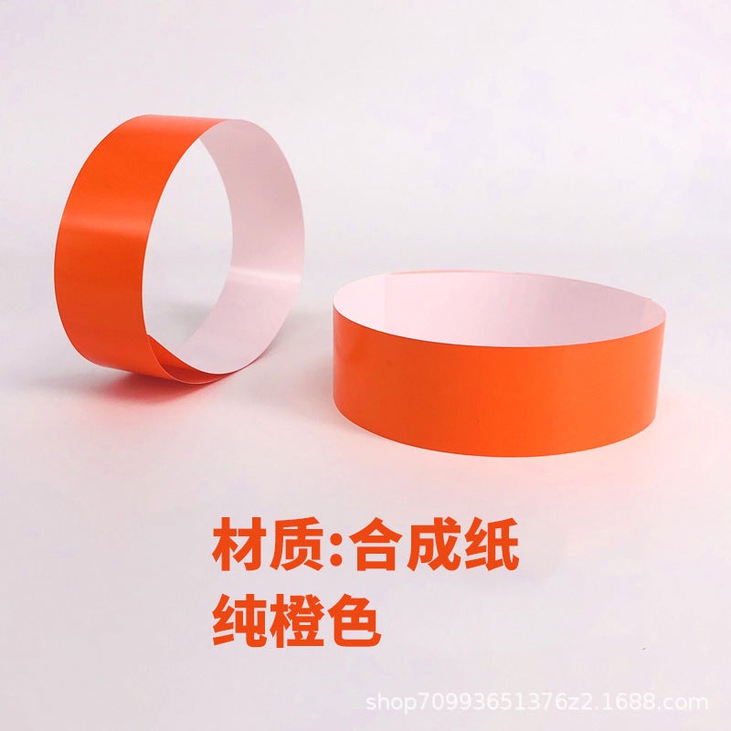 Waterproof And Tear-Resistant Synthetic Paper Wristbands For Amusement Parks, Suitable For Printing Serial Numbers And Qr Codes, Pet Wristbands - Image 1