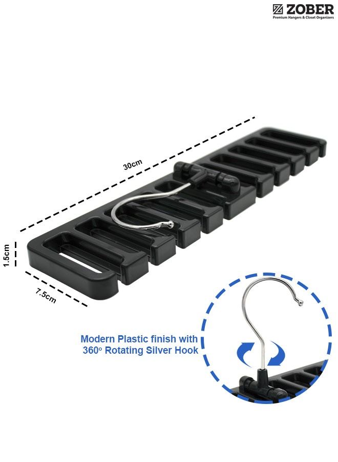 زوبير Plastic Belt and Tie Hanger (2 Pack) - Image 3