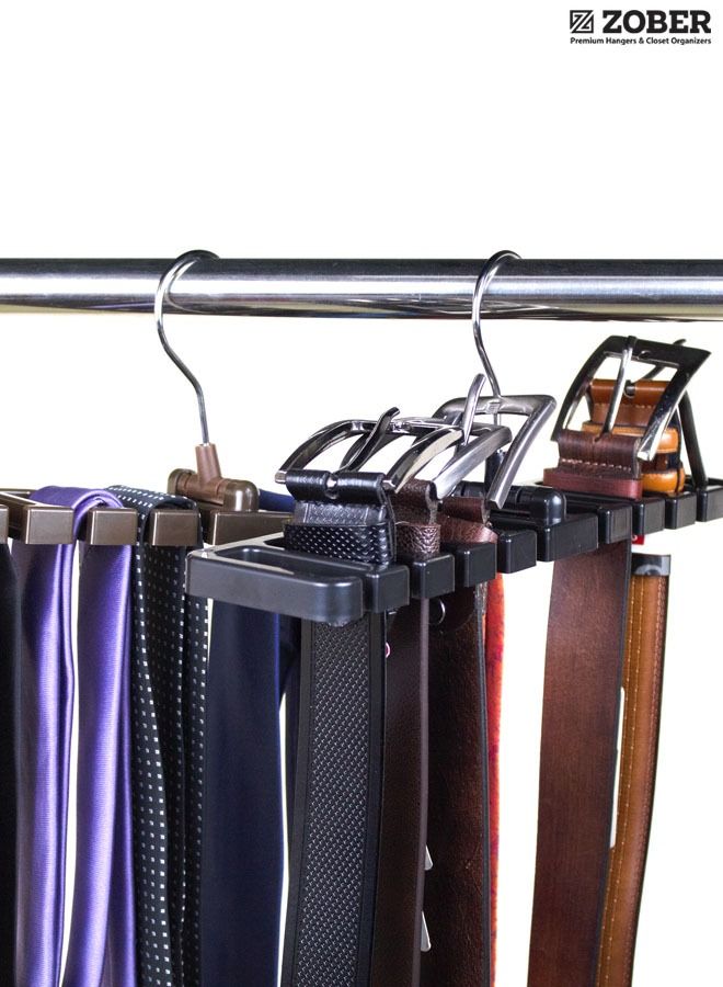 زوبير Plastic Belt and Tie Hanger (2 Pack) - Image 5