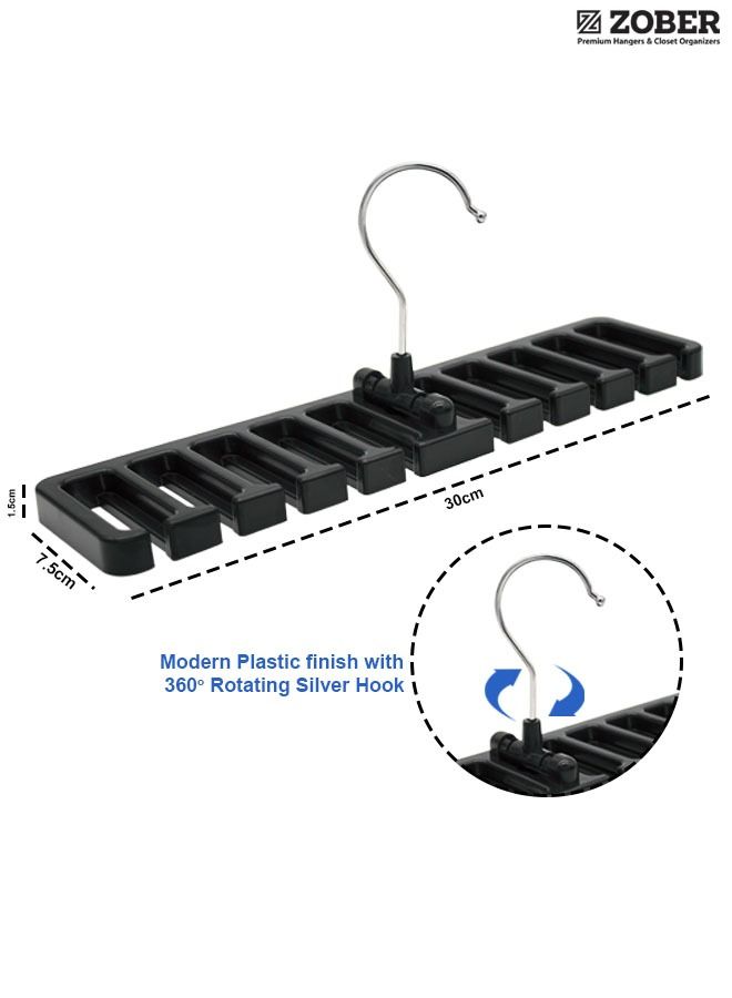 زوبير Plastic Belt and Tie Hanger (2 Pack) - Image 4