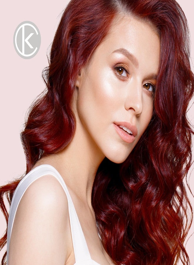 KERACOLOR كيراكولور لون + كليندينر 3 في 1 بلسم ملون، ينظف بلطف ويرطب، لون شعر قرفة شبه دائم، 12 أونصة سائلة - Image 5