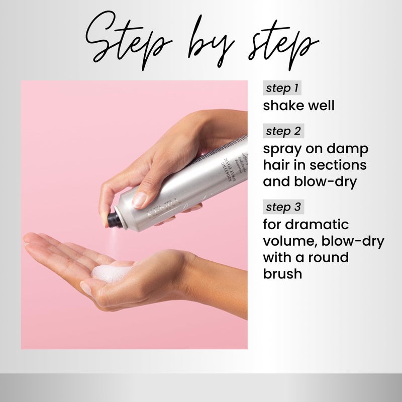 Kenra Professional Platinum Boosting Spray-Foam 17 | Volumizing Styling Spray | Touchable, Brushable Hold | All-Day Lift & Style Support | Lightweight Volumizer | All Hair Types | 8 oz - Image 3