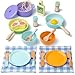 Busy edition Wooden Kitchen Toys for Toddlers Montessori Pretend Play Kitchen Accessories Play Food Sets for Kids Kitchen Pots and Pans Cooking Sets Gifts for 3 4 5 Years Old Girls Boys - Image 2