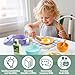 Busy edition Wooden Kitchen Toys for Toddlers Montessori Pretend Play Kitchen Accessories Play Food Sets for Kids Kitchen Pots and Pans Cooking Sets Gifts for 3 4 5 Years Old Girls Boys - Image 4