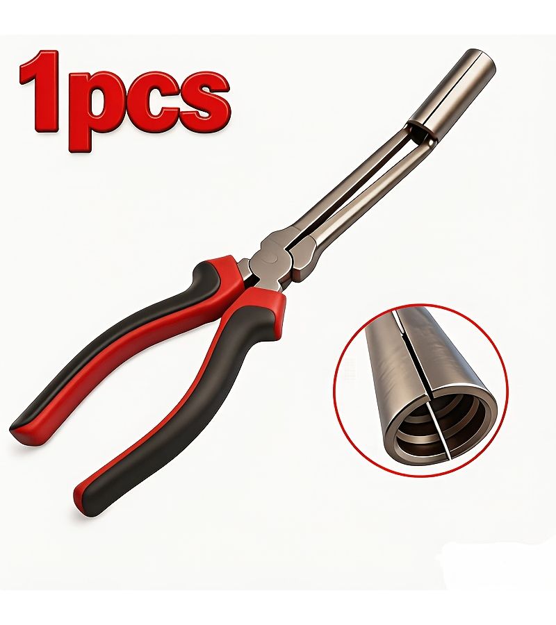 2pcs Sleeved Round Form Spark Plug High Voltage Wire Pliers Red Black Grip - Image 3