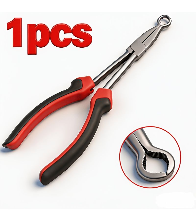 2pcs Sleeved Round Form Spark Plug High Voltage Wire Pliers Red Black Grip - Image 4