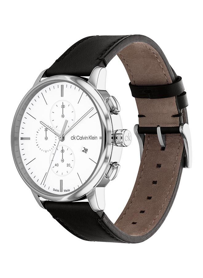 CALVIN KLEIN Men's Analog Round Leather Wrist Watch 25000039 - 44 mm  - Image 2