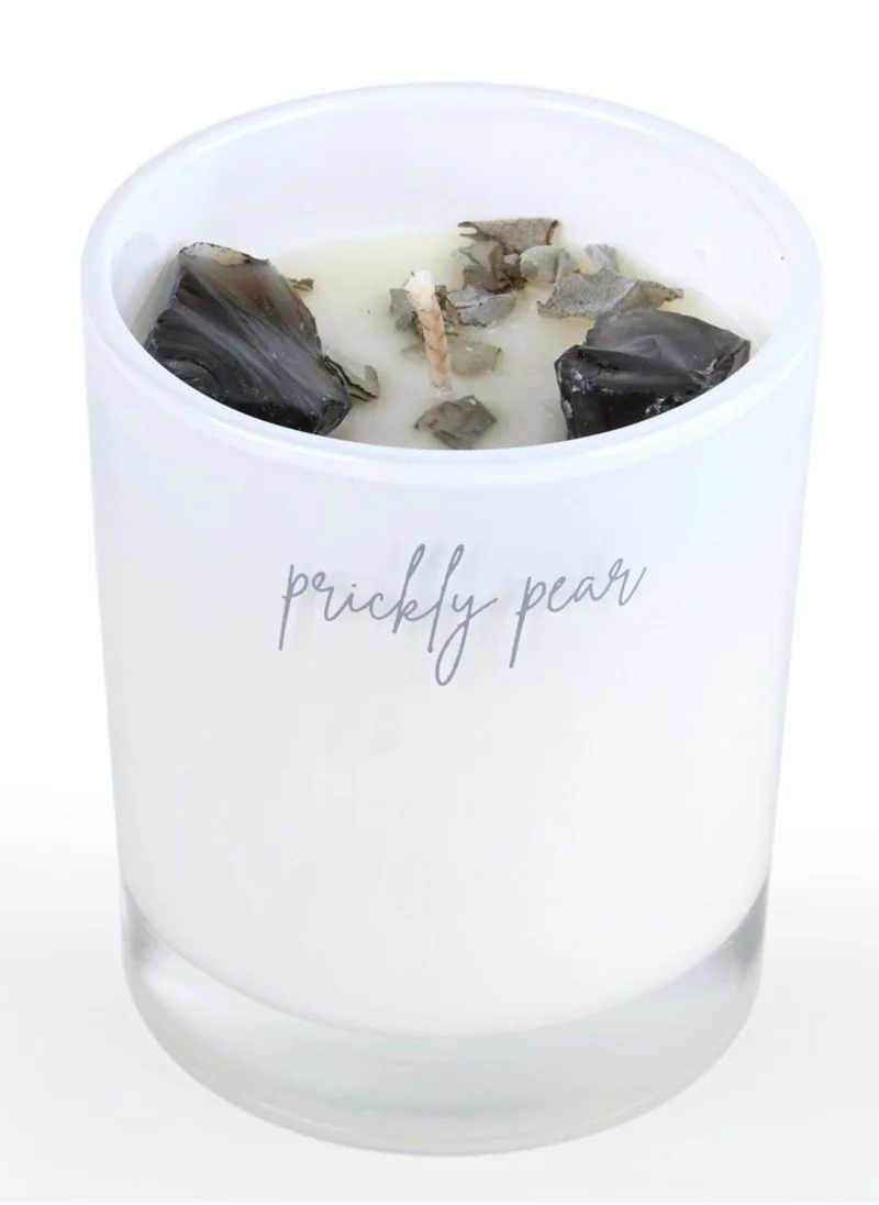 Prickly Pear Prickly Pear 'Cleanse' Obsidian Crystal Candle