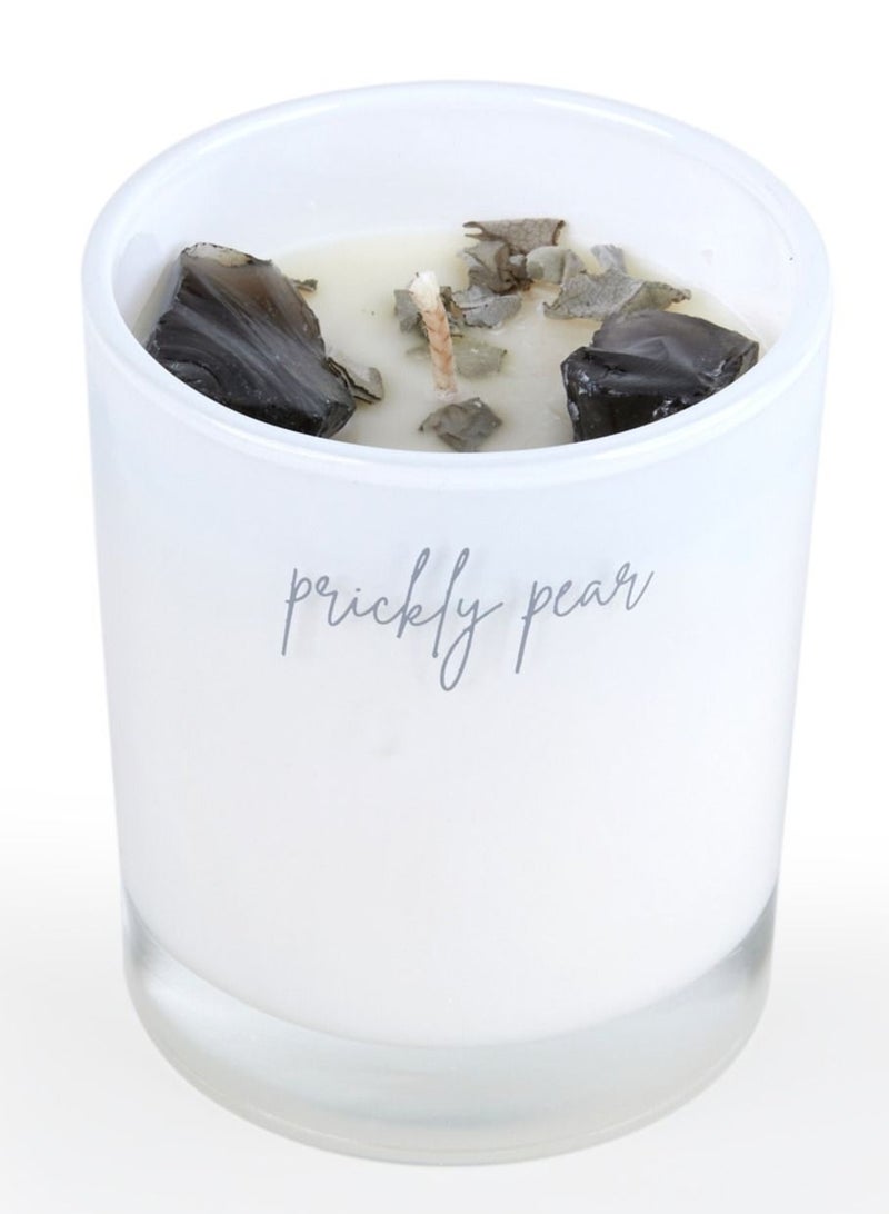 Prickly Pear 'Cleanse' Obsidian Crystal Candle - Image 2