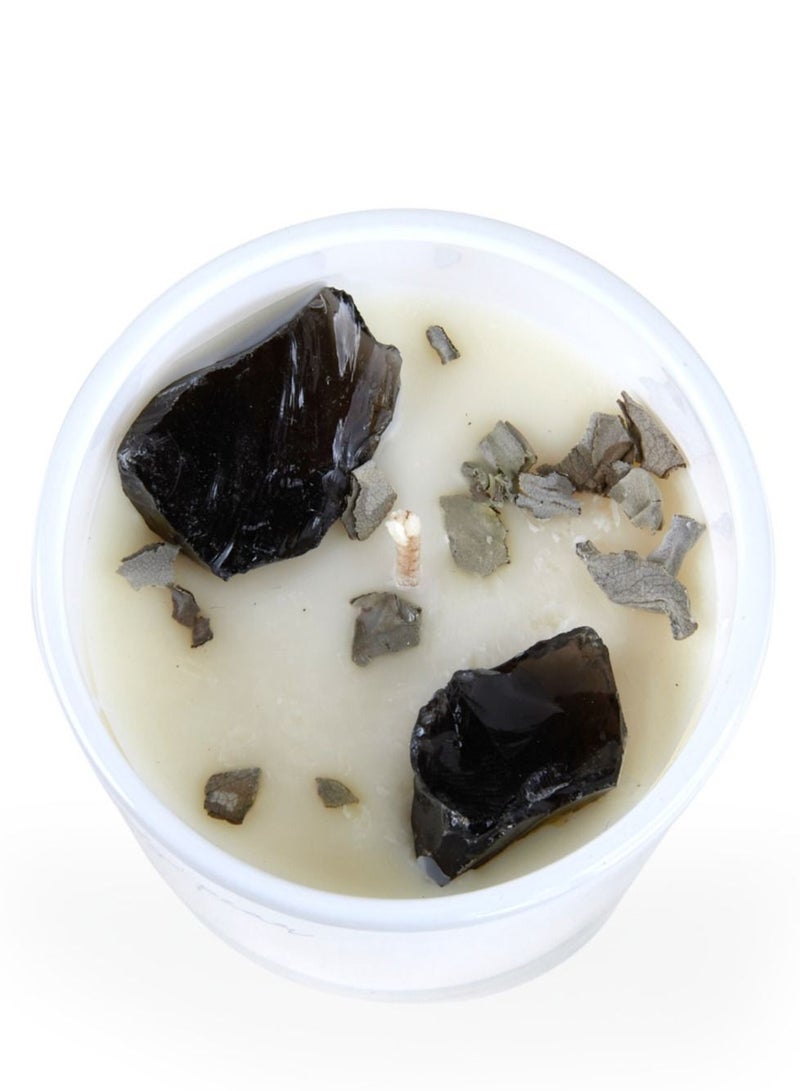 Prickly Pear 'Cleanse' Obsidian Crystal Candle - Image 4