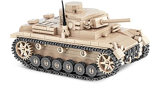 COBI Historical Collection WWII Panzer III Ausf J Tank Building Set 292 Pieces - Image 1