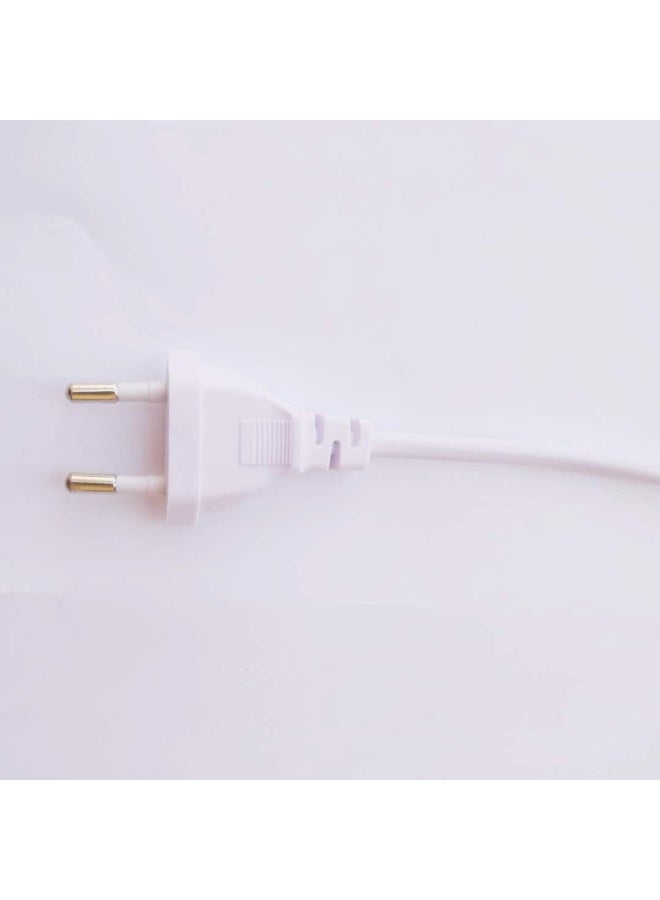 طقم سلكي طاقة (عدد 2) لأشرطة إضاءة LED الأنبوبية (Rope Light)، مزود بقابس أوروبي (EU)، وموصل ثنائي الأطراف، ومقوم تيار مدمج؛ يعمل بجهد 220-240 فولت ومناسب لأشرطة LED، وأشرطة النيون الأنبوبية، والإضاءة الزخرفية. - Image 4