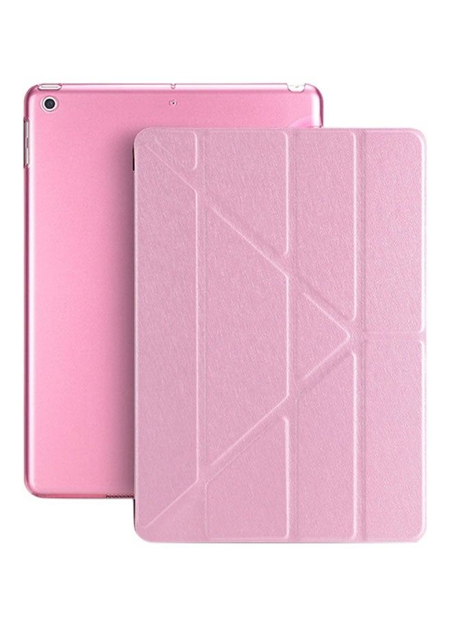 Tri-Fold Smart Case Cover for Apple iPad 9.7-Inch (2018, 6th Gen) – Slim Lightweight PU Leather Stand Cover with Auto Sleep/Wake Feature – Soft TPU Back – Pink - Image 1