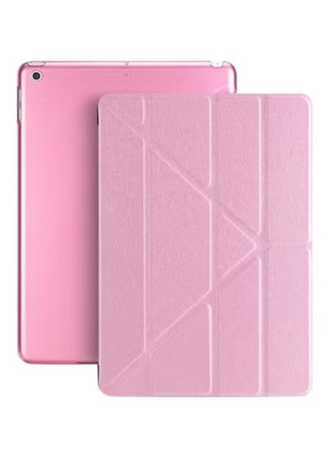 Tri-Fold Smart Case Cover for Apple iPad 9.7-Inch (2018, 6th Gen) – Slim Lightweight PU Leather Stand Cover with Auto Sleep/Wake Feature – Soft TPU Back – Pink - Image 3