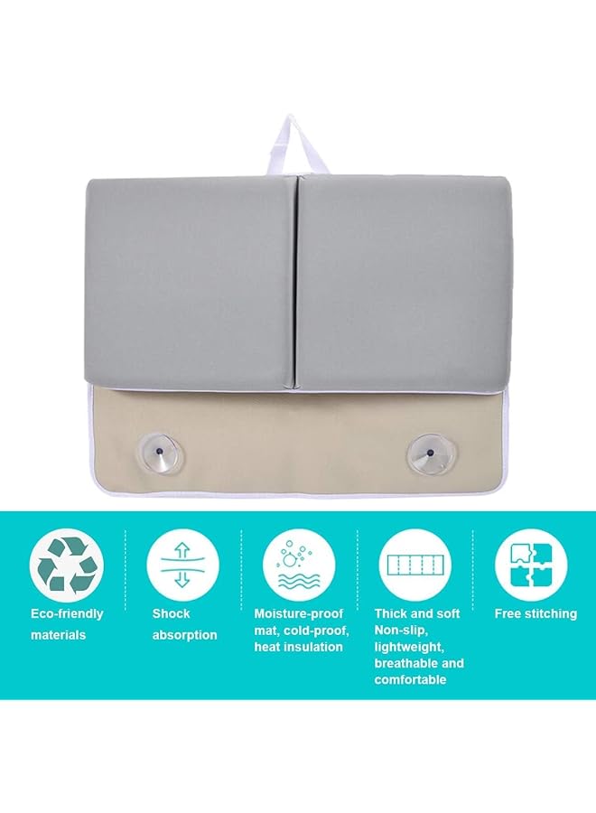 Excefore Baby Bath Kneeler And Elbow Rest Pad Set Foam Bath Kneeling Pad Neoprene Foam Bath Kneeling Pad For Bathing Baby With Bath Toy Storage For Tub Thick & Soft Quick Drying Non Slip - Image 4