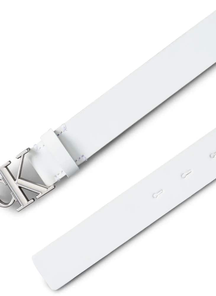 Calvin Klein Jeans Logo Detail Allocated Buckle Hole Belt